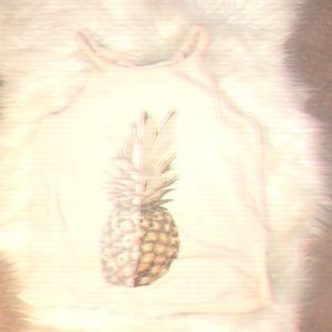 Halter/Cami Tank Top with Pineapple Pink